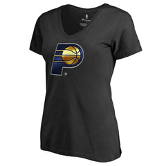 Indiana Pacers Women's Midnight Mascot V-Neck T-Shirt Black