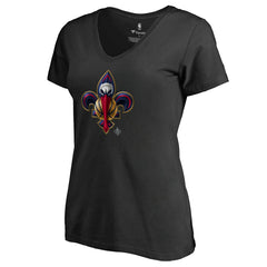 New Orleans Pelicans Women's Midnight Mascot V-Neck T-Shirt Black