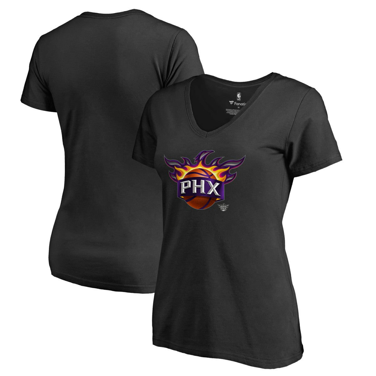 Phoenix Suns Women's Midnight Mascot V-Neck T-Shirt Black