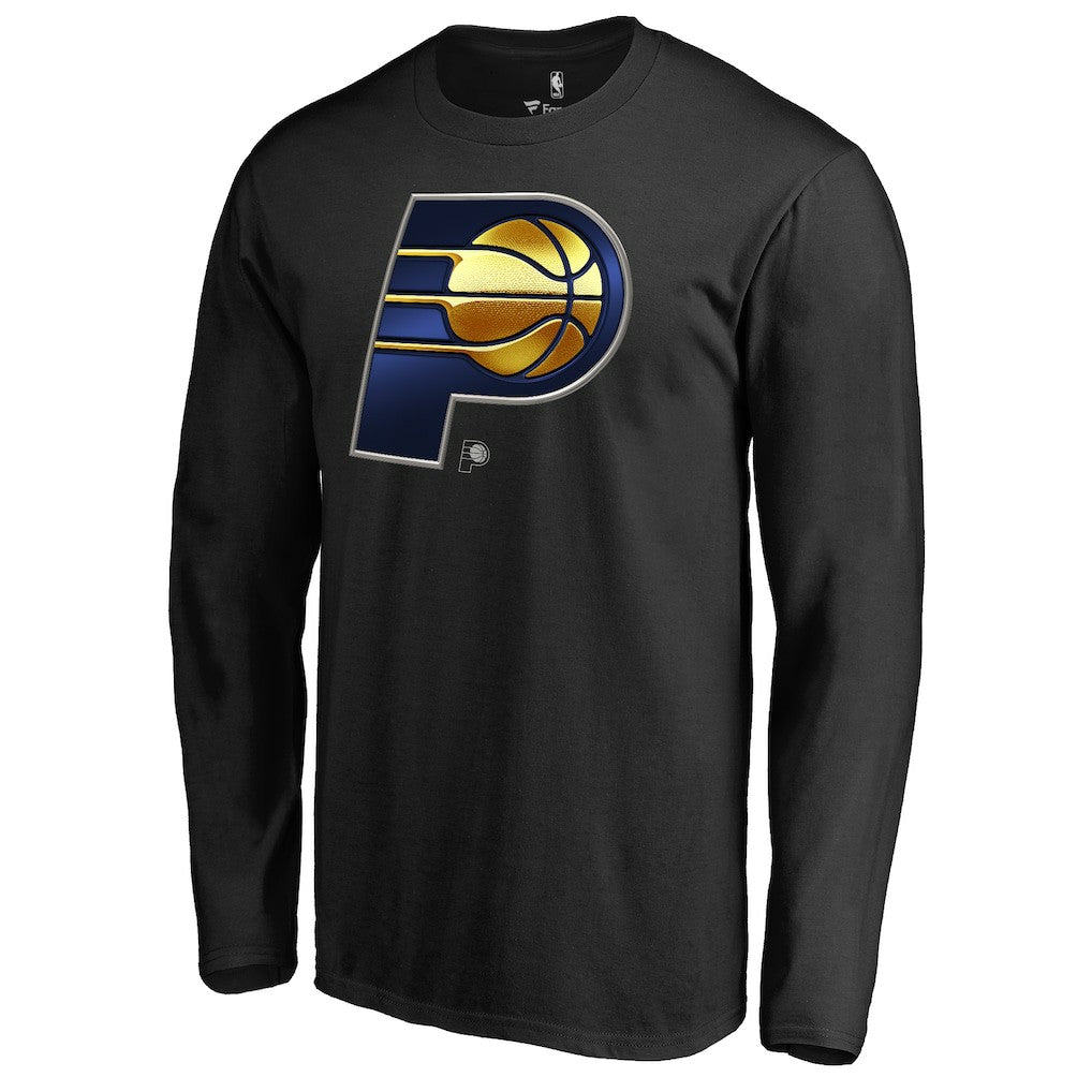 Indiana Pacers Midnight Mascot Long Sleeve T-Shirt Black