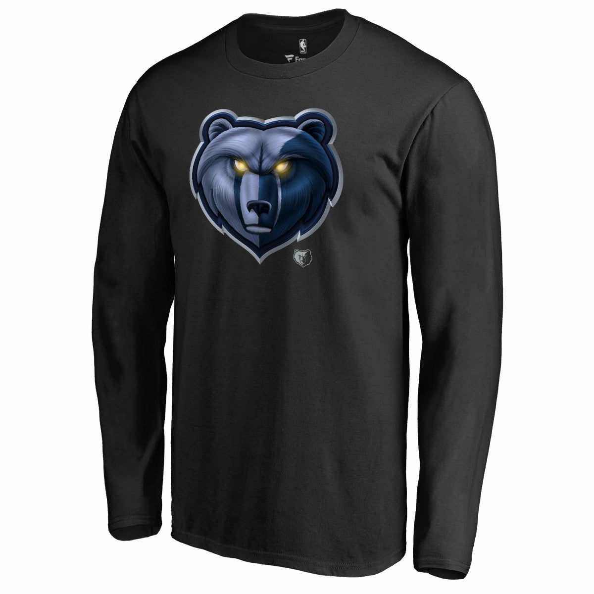 Memphis Grizzlies Midnight Mascot Long Sleeve T-Shirt Black