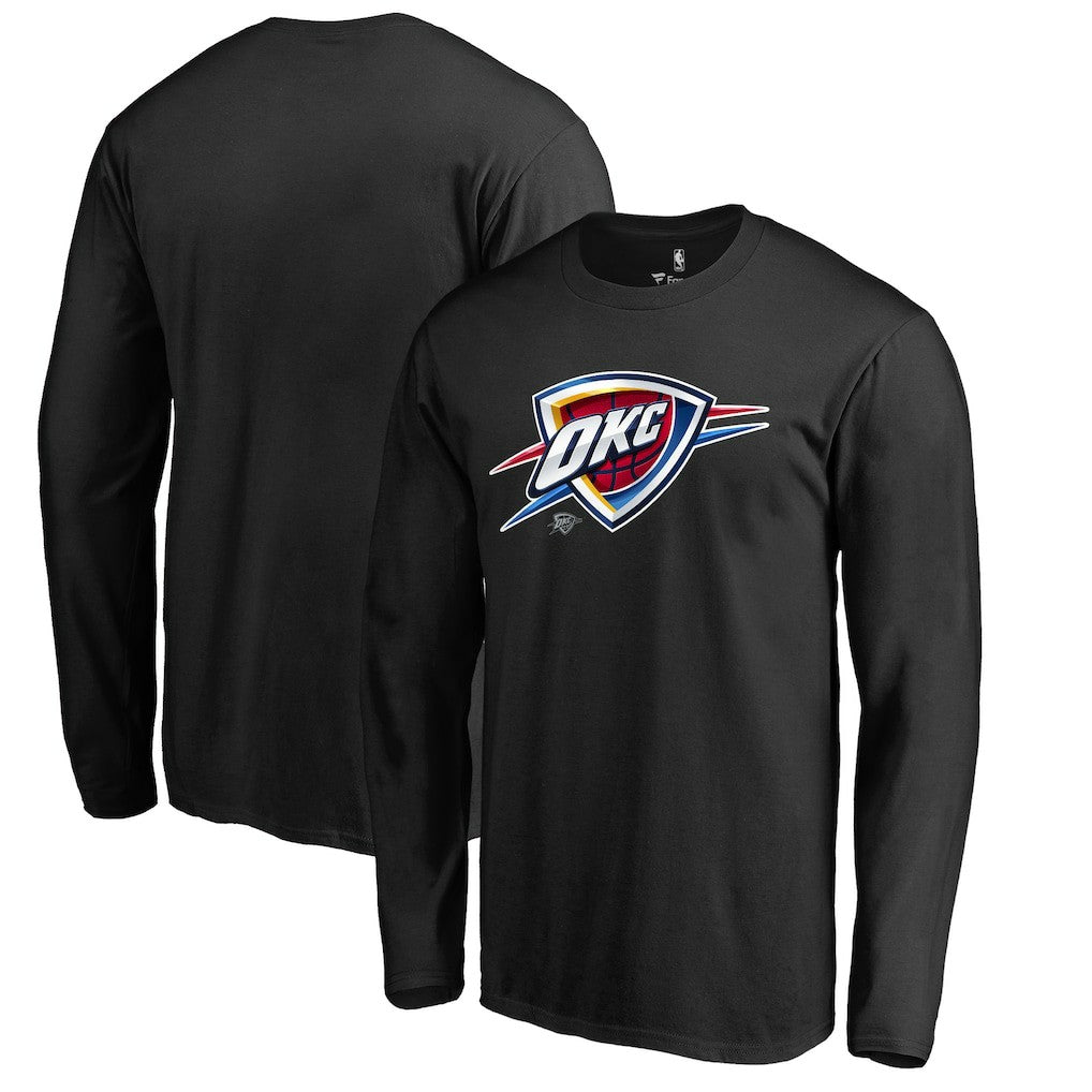 Oklahoma City Thunder Midnight Mascot Long Sleeve T-Shirt Black