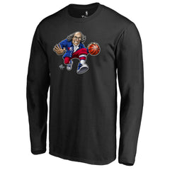 Philadelphia 76ers Midnight Mascot Long Sleeve T-Shirt Black