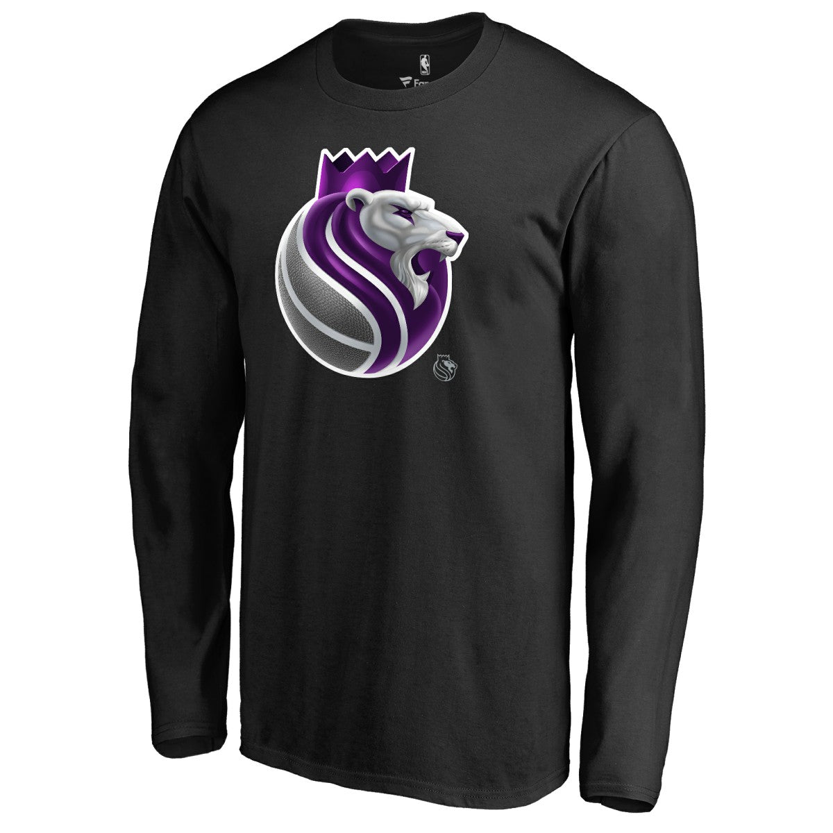 Sacramento Kings Midnight Mascot Long Sleeve T-Shirt Black