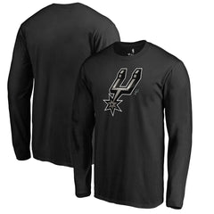 San Antonio Spurs Midnight Mascot Long Sleeve T-Shirt Black