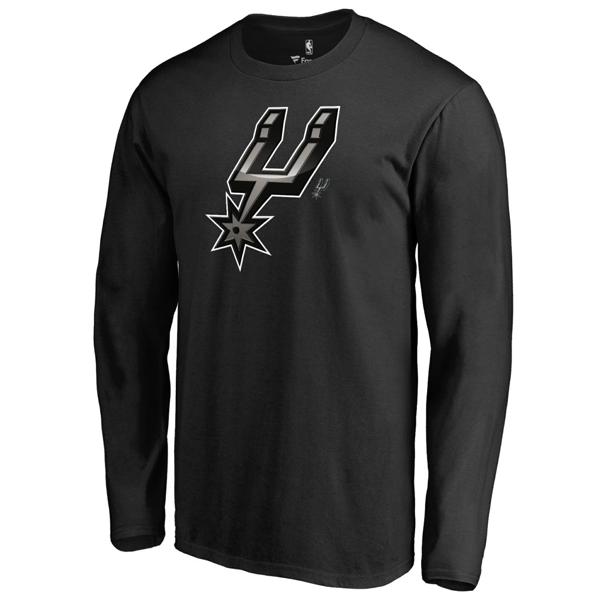 San Antonio Spurs Midnight Mascot Long Sleeve T-Shirt Black