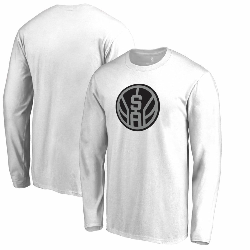 San Antonio Spurs Alternate Logo Long Sleeve T-Shirt White