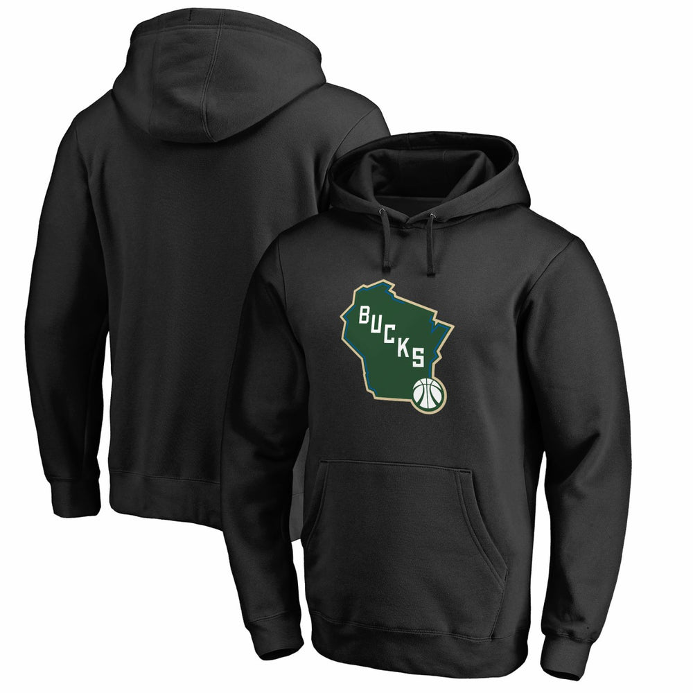 Milwaukee Bucks Alternate Logo Pullover Hoodie Black