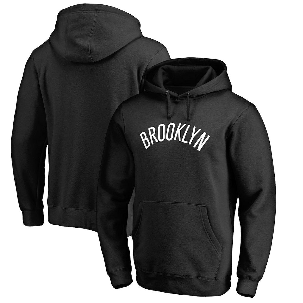 Brooklyn Nets Wordmark Pullover Hoodie Black