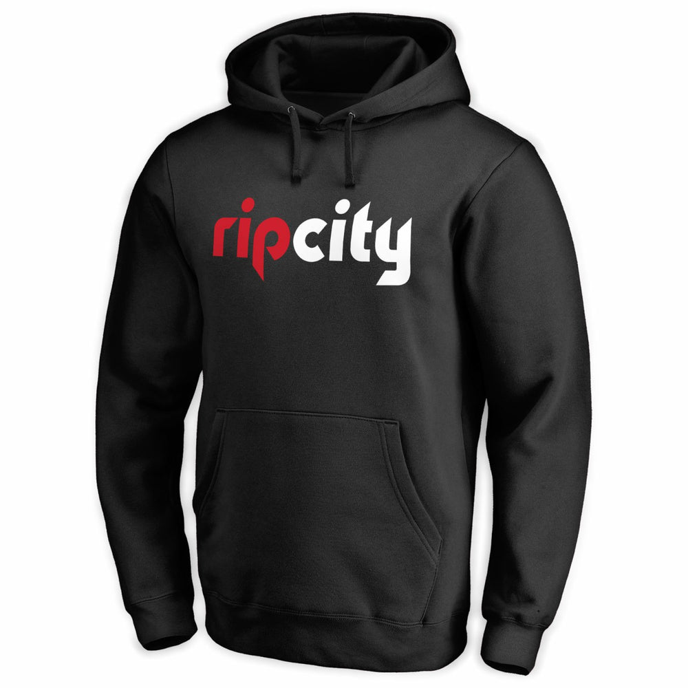 Portland Trail Blazers Wordmark Pullover Hoodie Black