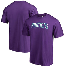 Charlotte Hornets Primary Wordmark T-Shirt Purple