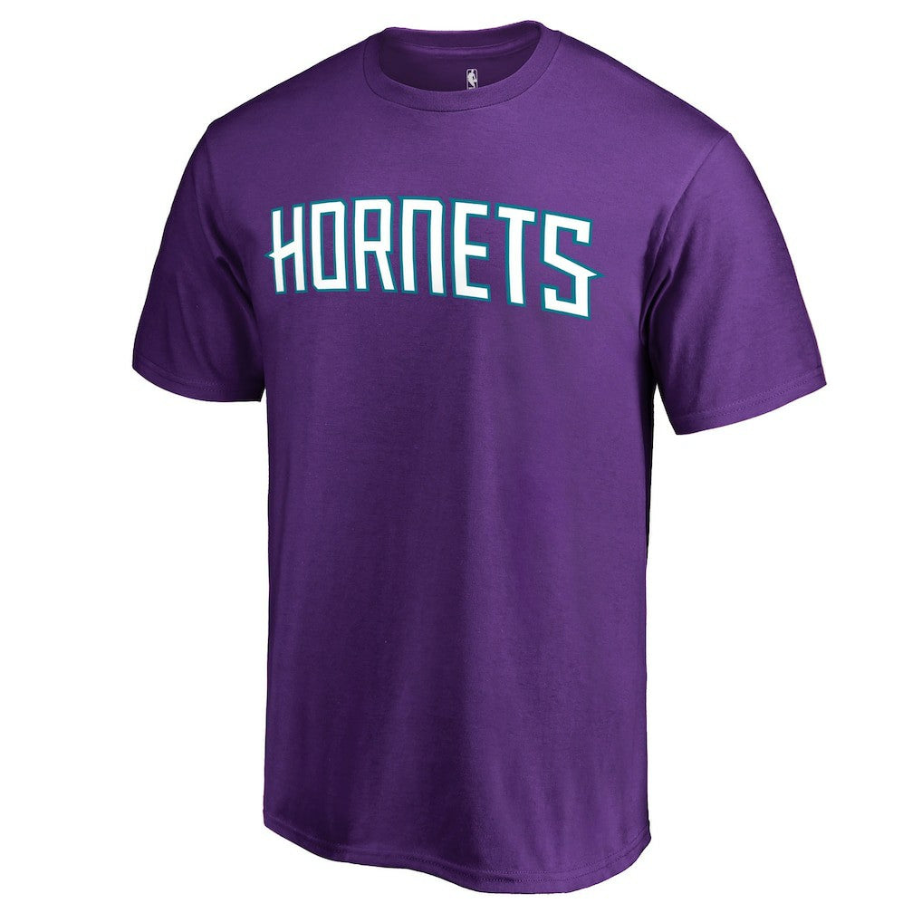 Charlotte Hornets Primary Wordmark T-Shirt Purple
