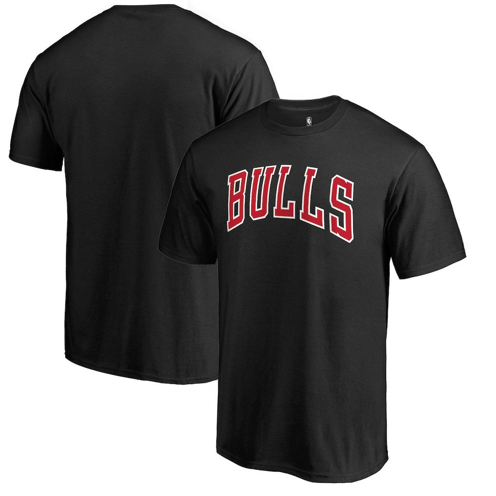 Chicago Bulls Primary Wordmark T-Shirt Black