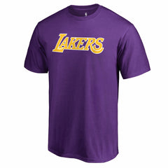 Los Angeles Lakers Primary Wordmark T-Shirt Purple