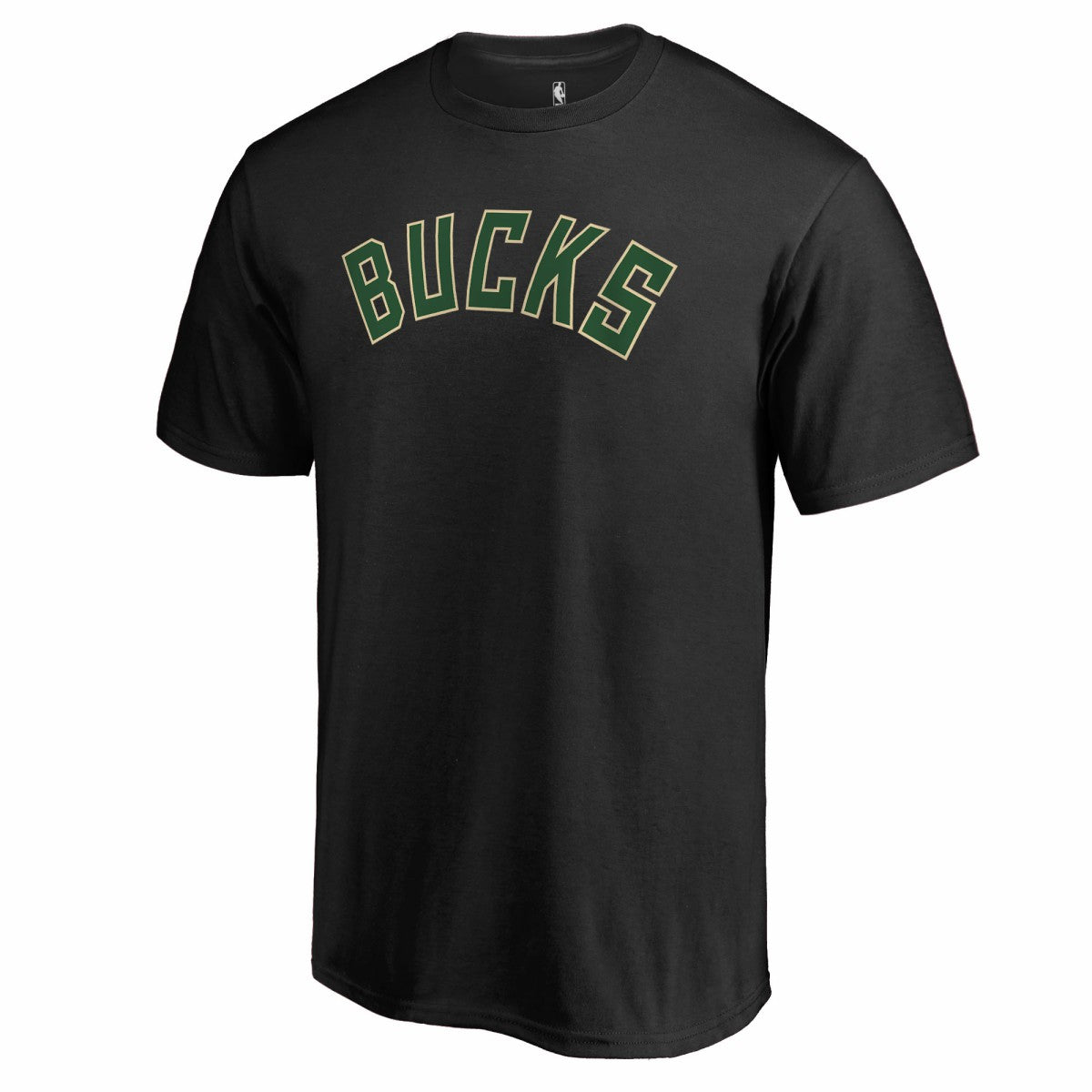 Milwaukee Bucks Primary Wordmark T-Shirt Black