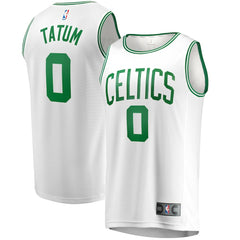 Fanatics Jayson Tatum Boston Celtics Fast Break Replica Away Jersey White Association Edition