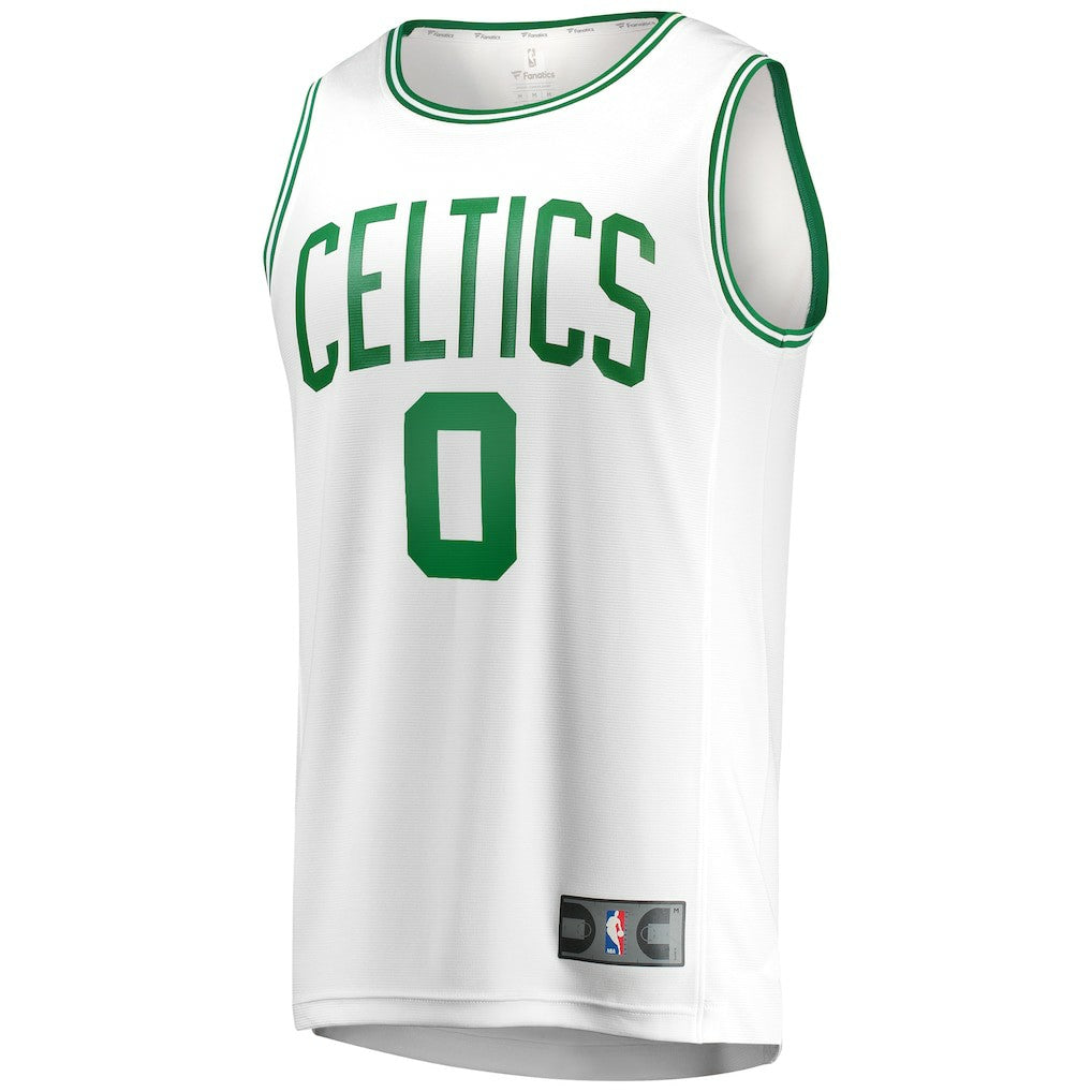 Fanatics Jayson Tatum Boston Celtics Fast Break Replica Away Jersey White Association Edition