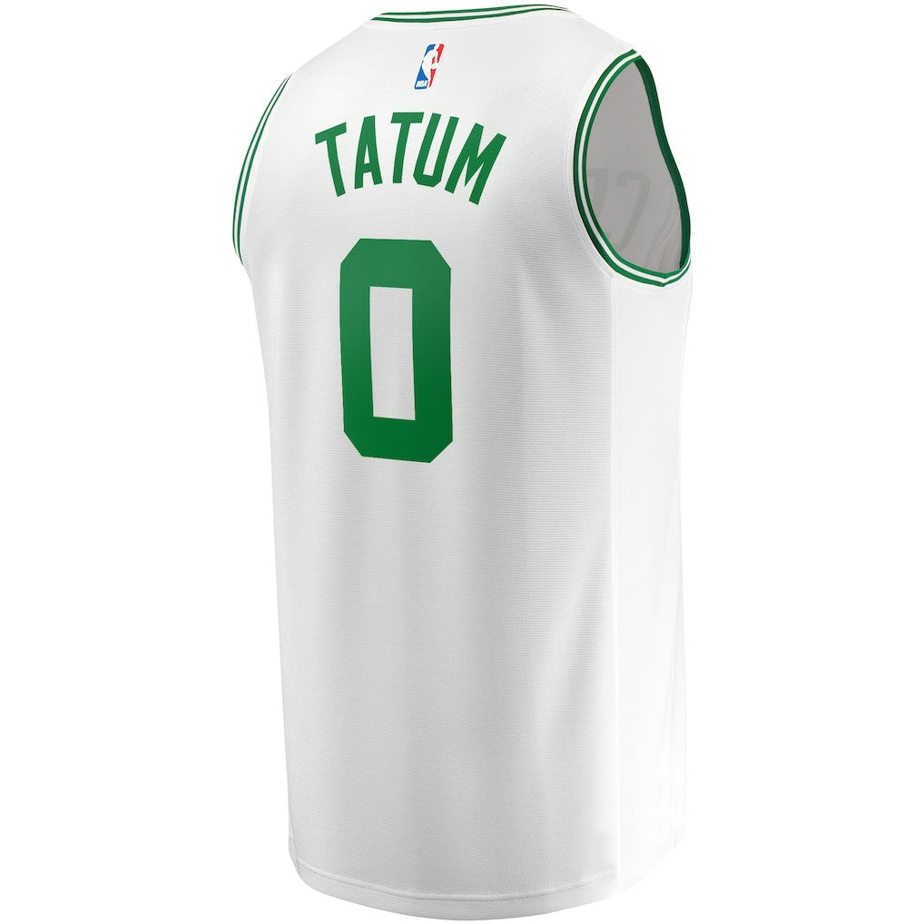 Fanatics Jayson Tatum Boston Celtics Fast Break Replica Away Jersey White Association Edition