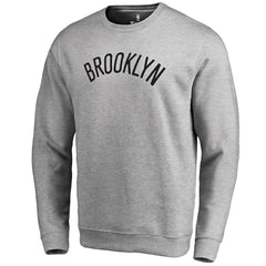 Brooklyn Nets Wordmark Pullover Sweatshirt Heathered Gray