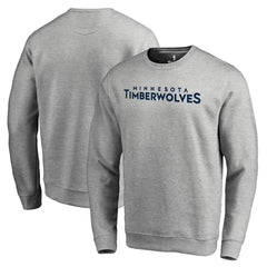 Minnesota Timberwolves Wordmark Pullover Sweatshirt Heathered Gray