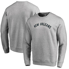New Orleans Pelicans Wordmark Pullover Sweatshirt Heathered Gray
