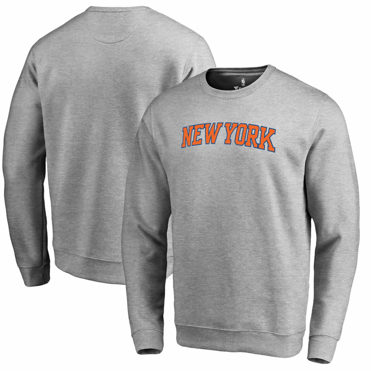 New York Knicks Wordmark Pullover Sweatshirt Heathered Gray