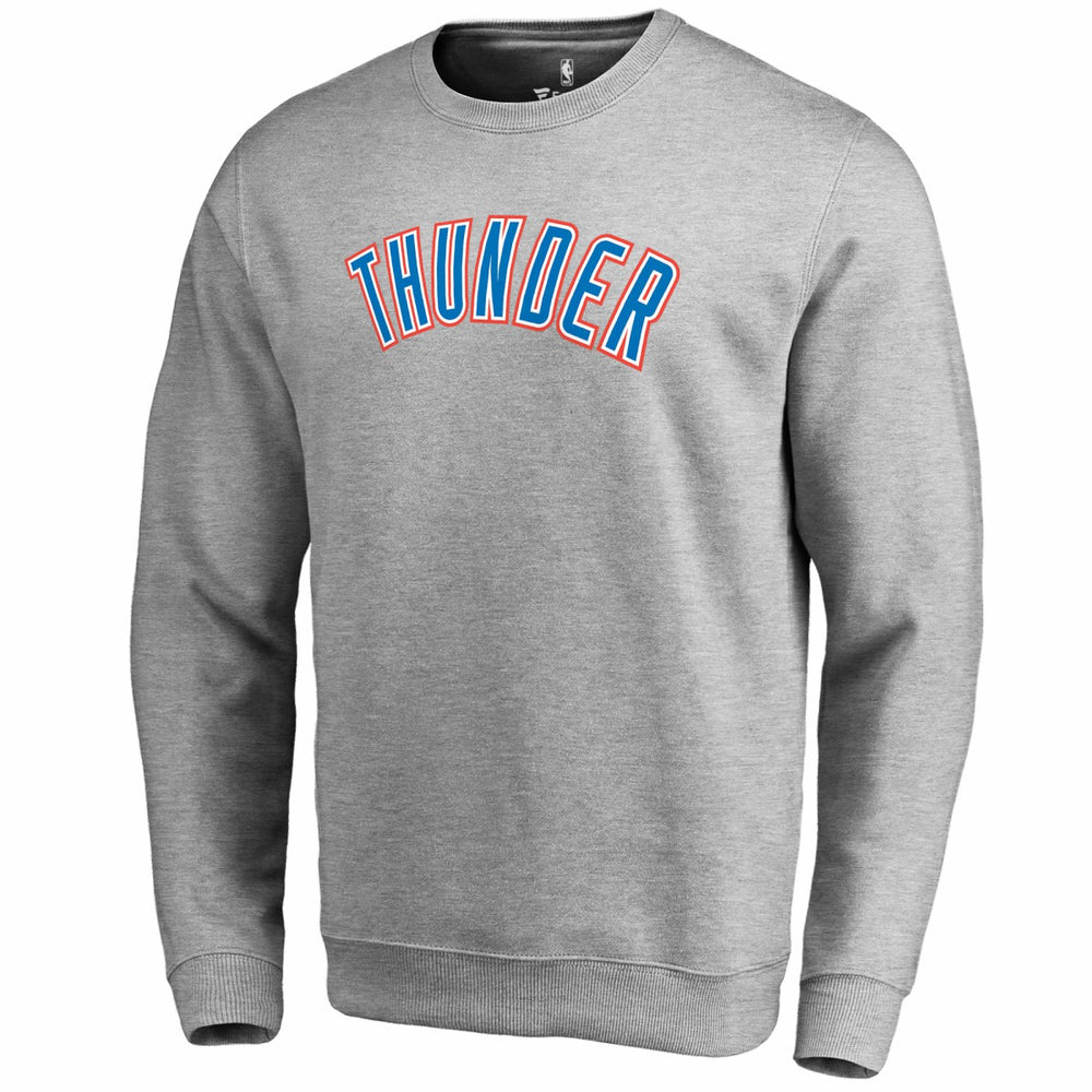 Oklahoma City Thunder Wordmark Pullover Sweatshirt Heathered Gray