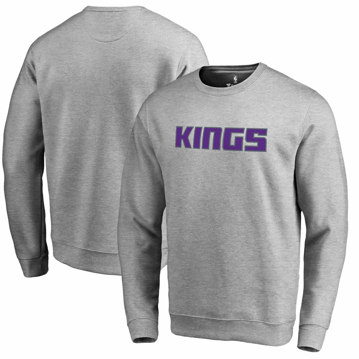 Sacramento Kings Wordmark Pullover Sweatshirt Heathered Gray
