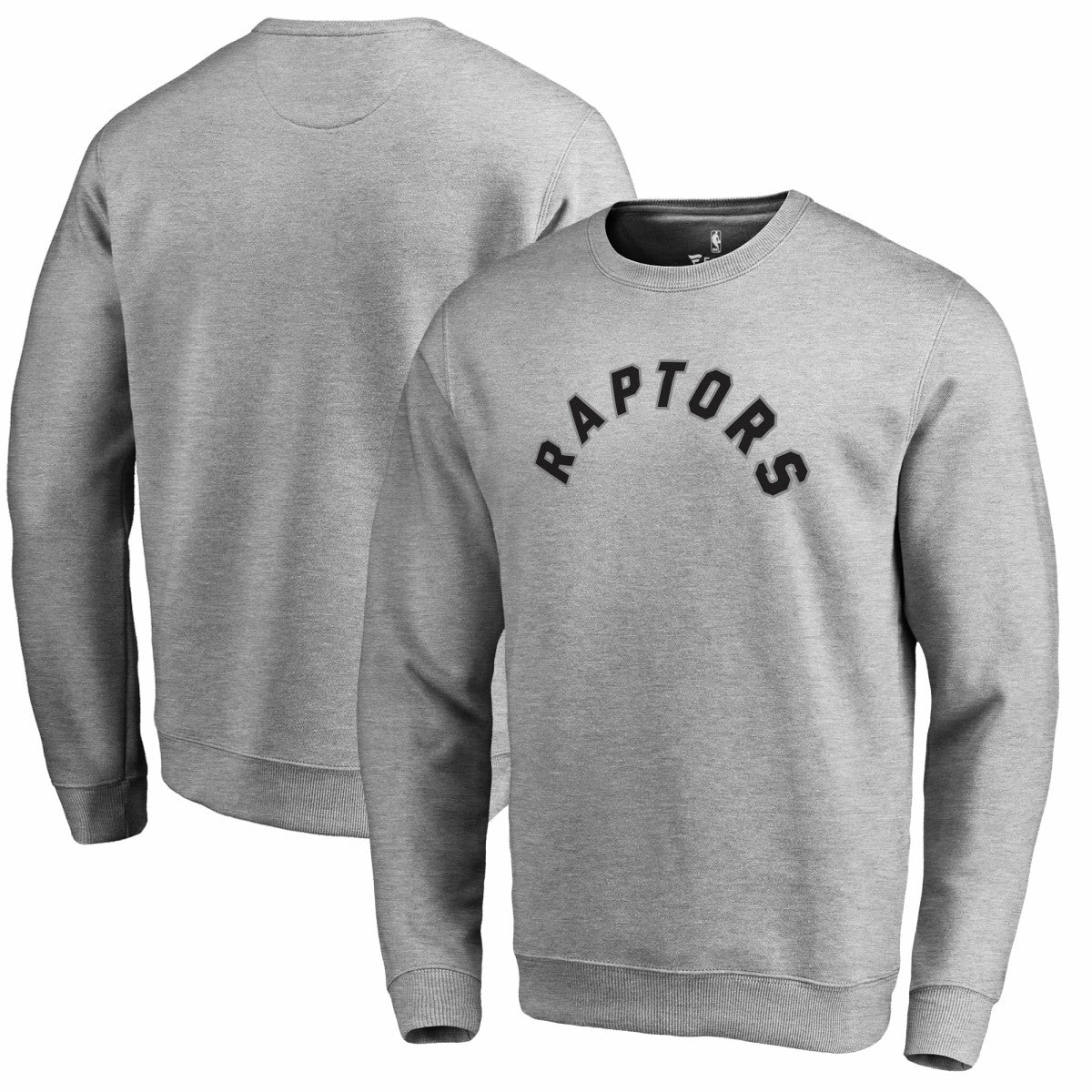 Toronto Raptors Wordmark Pullover Sweatshirt Heathered Gray