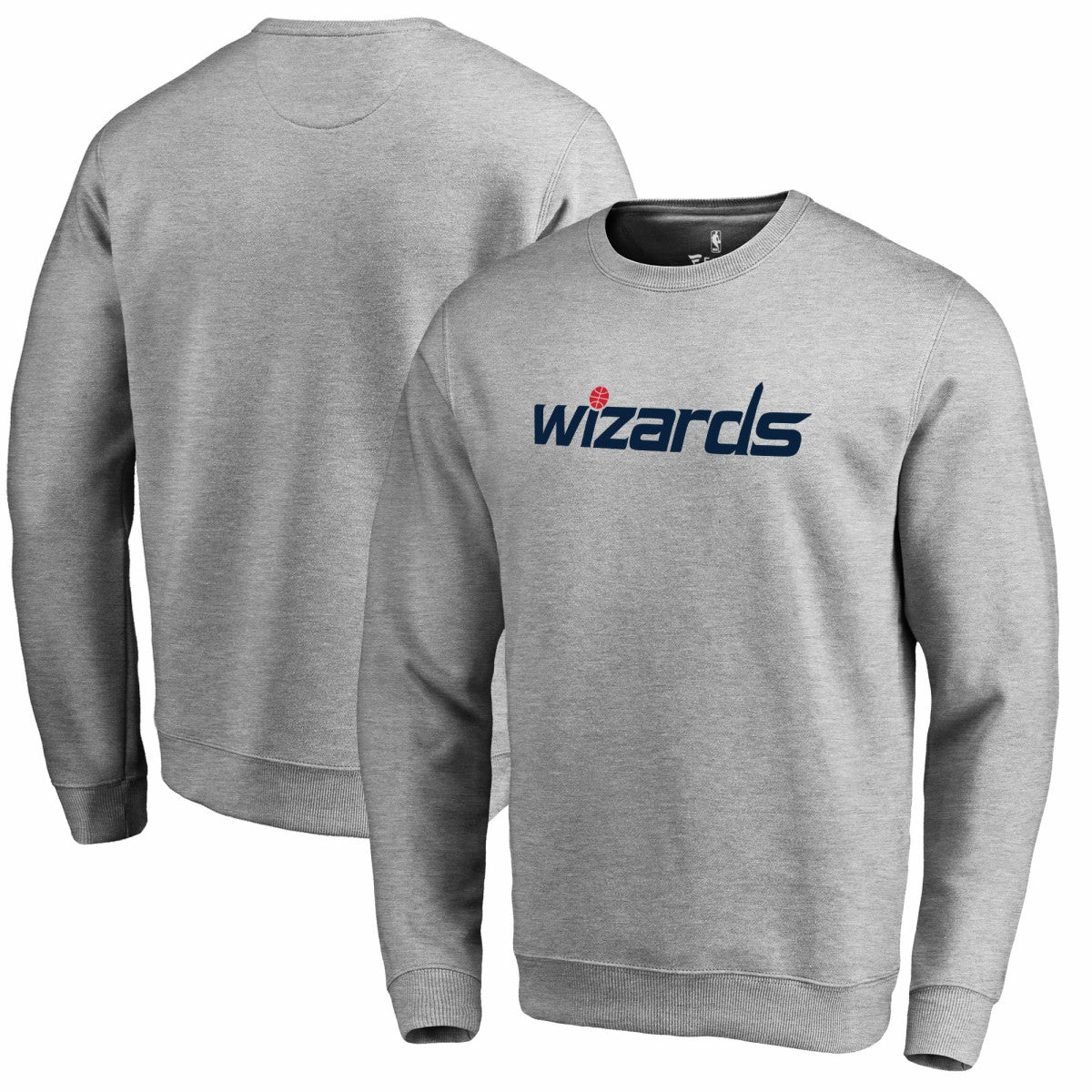 Washington Wizards Wordmark Pullover Sweatshirt Heathered Gray