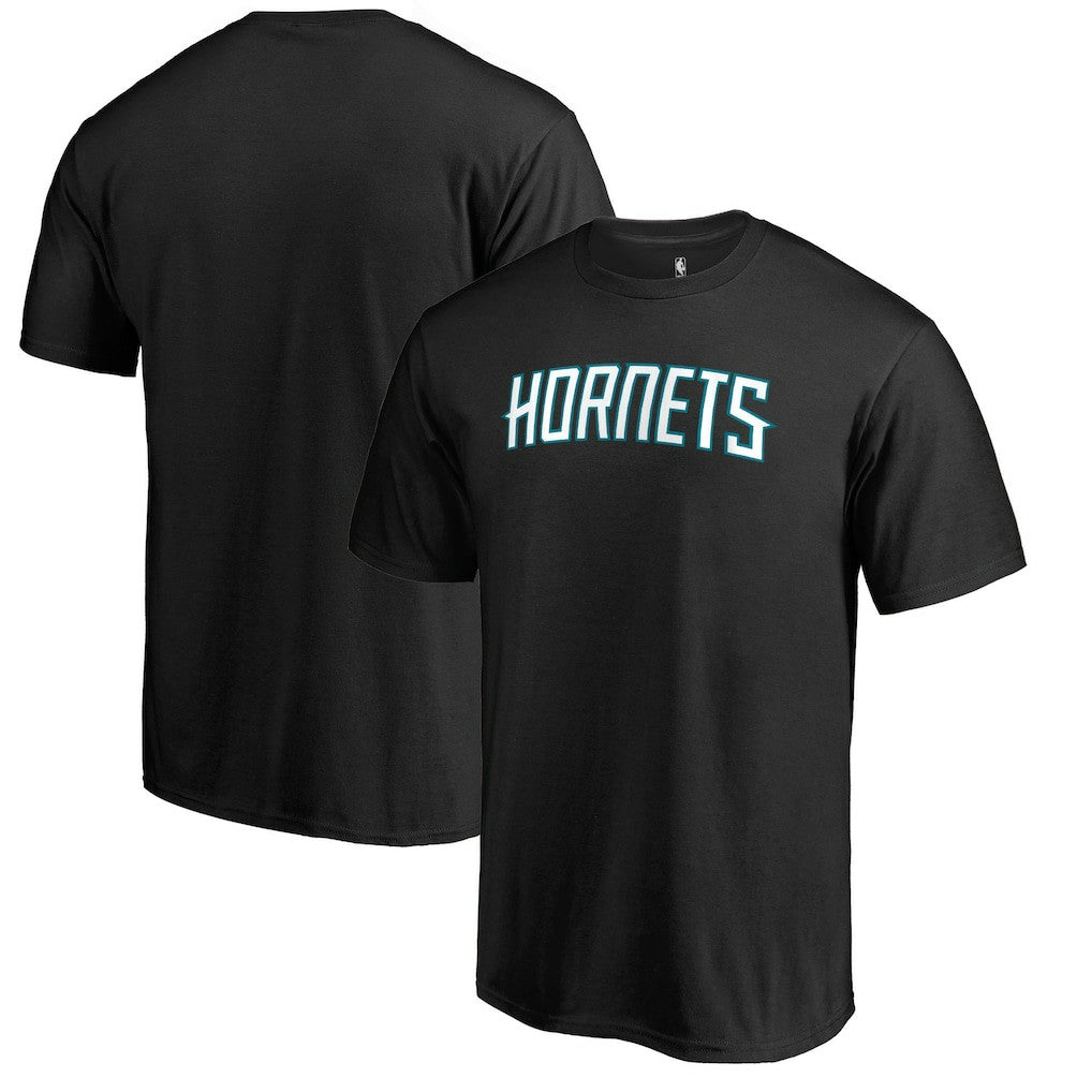 Charlotte Hornets Primary Wordmark T-Shirt Black