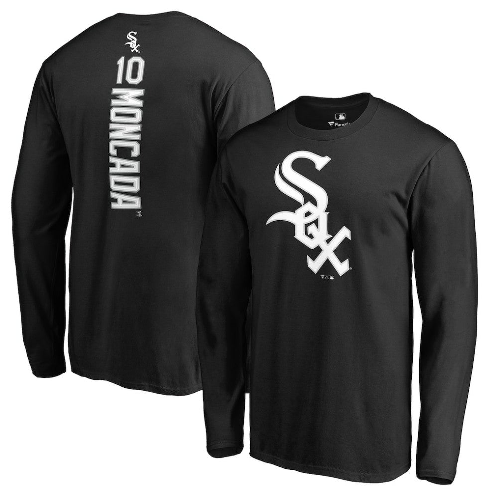 Yoan Moncada Chicago White Sox Backer Long Sleeve T-Shirt Outlet