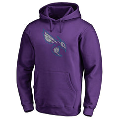 Charlotte Hornets Static Logo Pullover Hoodie Purple