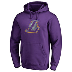 Los Angeles Lakers Static Logo Pullover Hoodie Purple