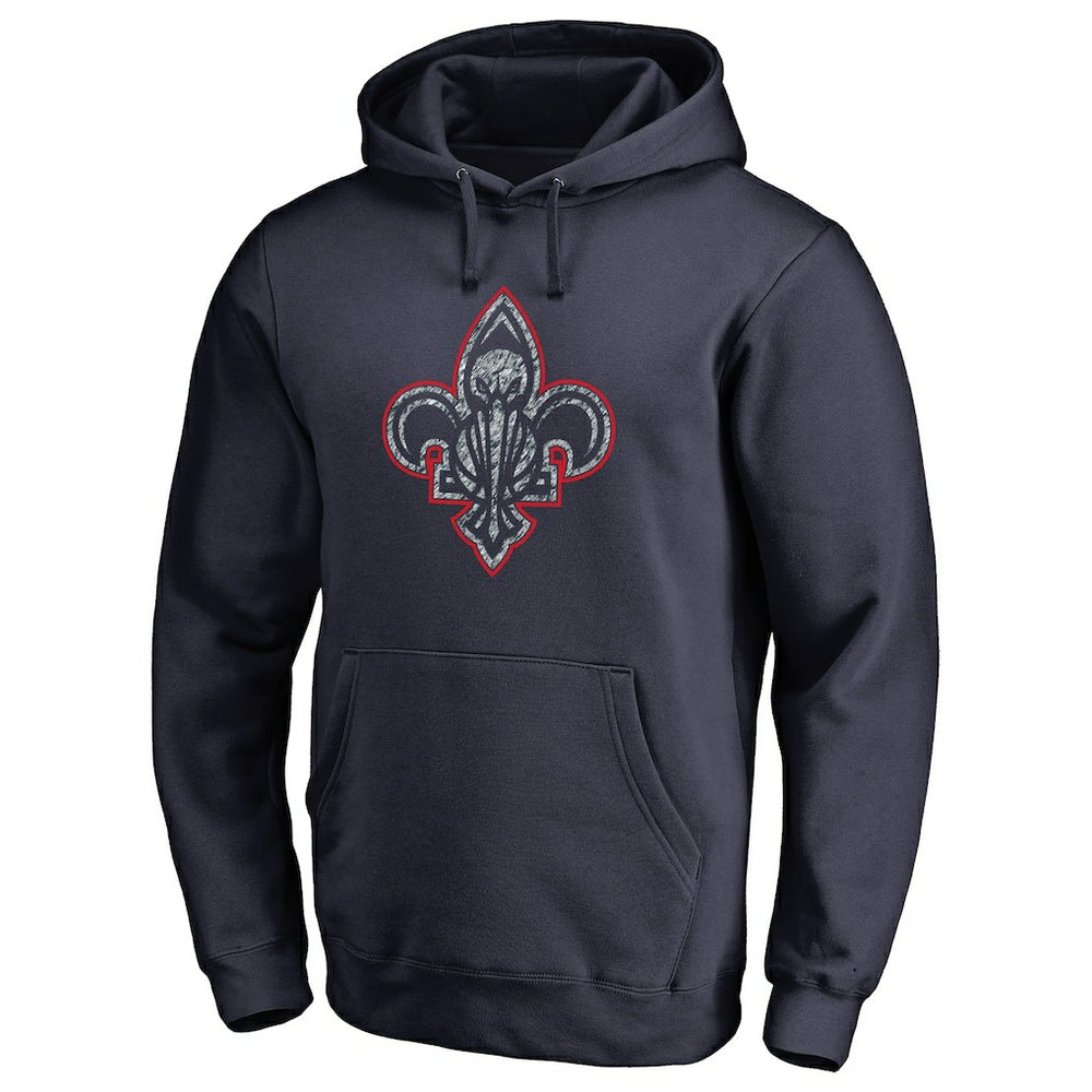 New Orleans Pelicans Static Logo Pullover Hoodie Navy