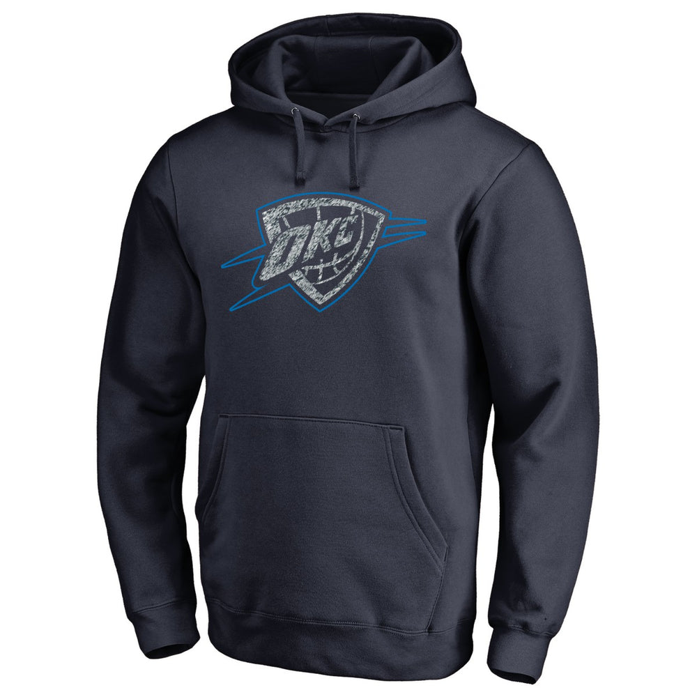 Oklahoma City Thunder Static Logo Pullover Hoodie Navy