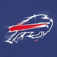 Buffalo Bills Splatter Logo Pullover Hoodie - Royal - NFL