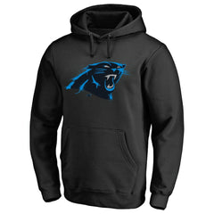 Carolina Panthers Splatter Logo Pullover Hoodie - Black - NFL