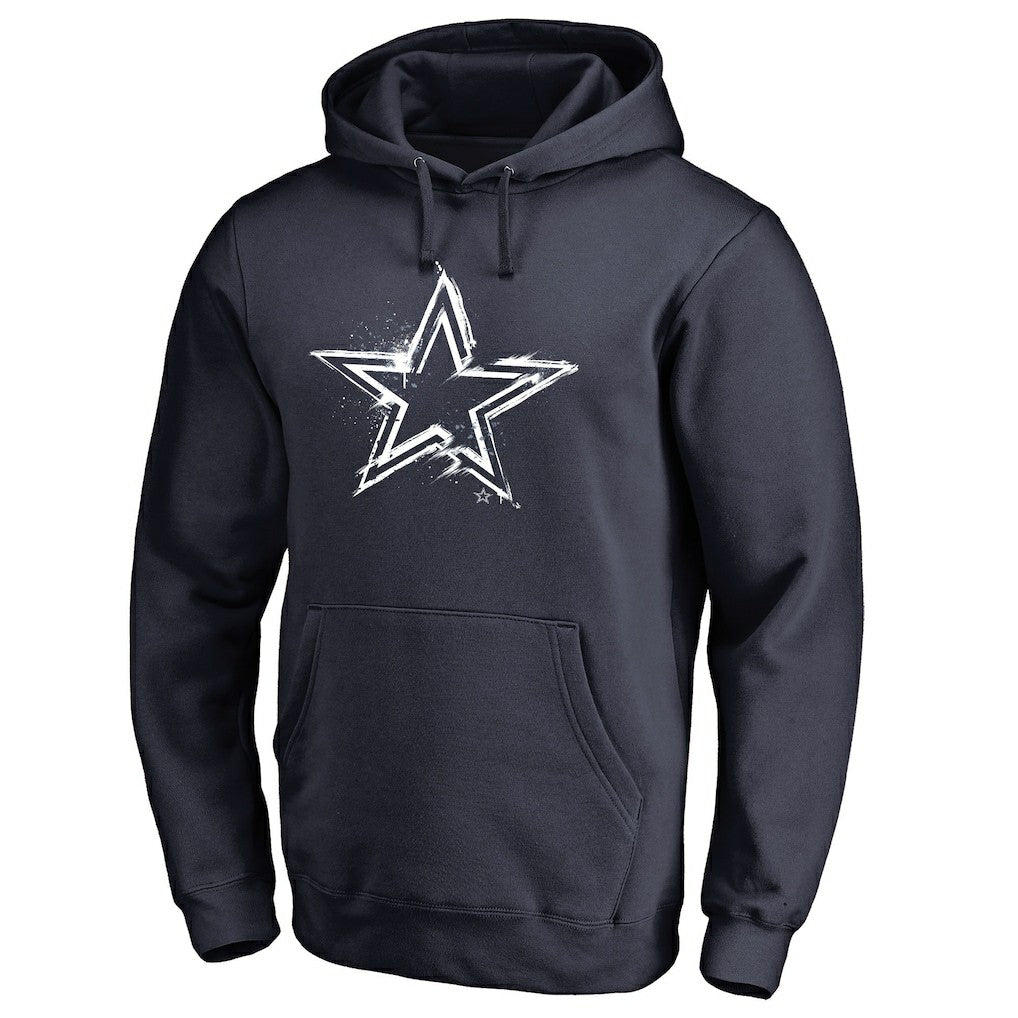 Dallas Cowboys Splatter Logo Pullover Hoodie - Navy - NFL