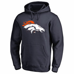 Denver Broncos Splatter Logo Pullover Hoodie - Navy - NFL