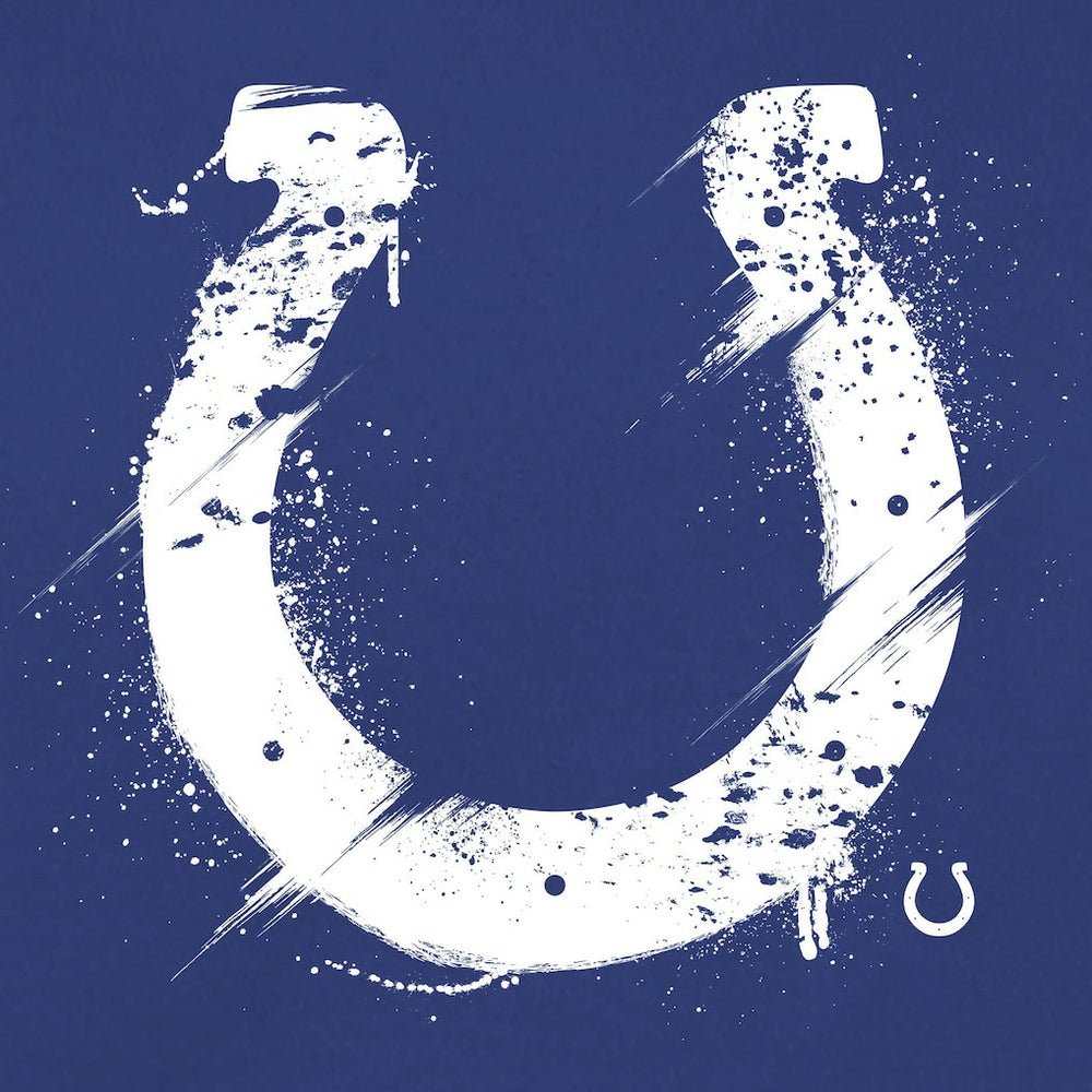 Indianapolis Colts Splatter Logo Pullover Hoodie - Royal - NFL