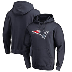 New England Patriots Splatter Logo Pullover Hoodie - Navy - NFL