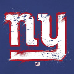 New York Giants Splatter Logo Pullover Hoodie - Royal - NFL