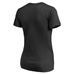 New Jersey Devils Women's Splatter Logo V-Neck T-Shirt - Black | NHL near me