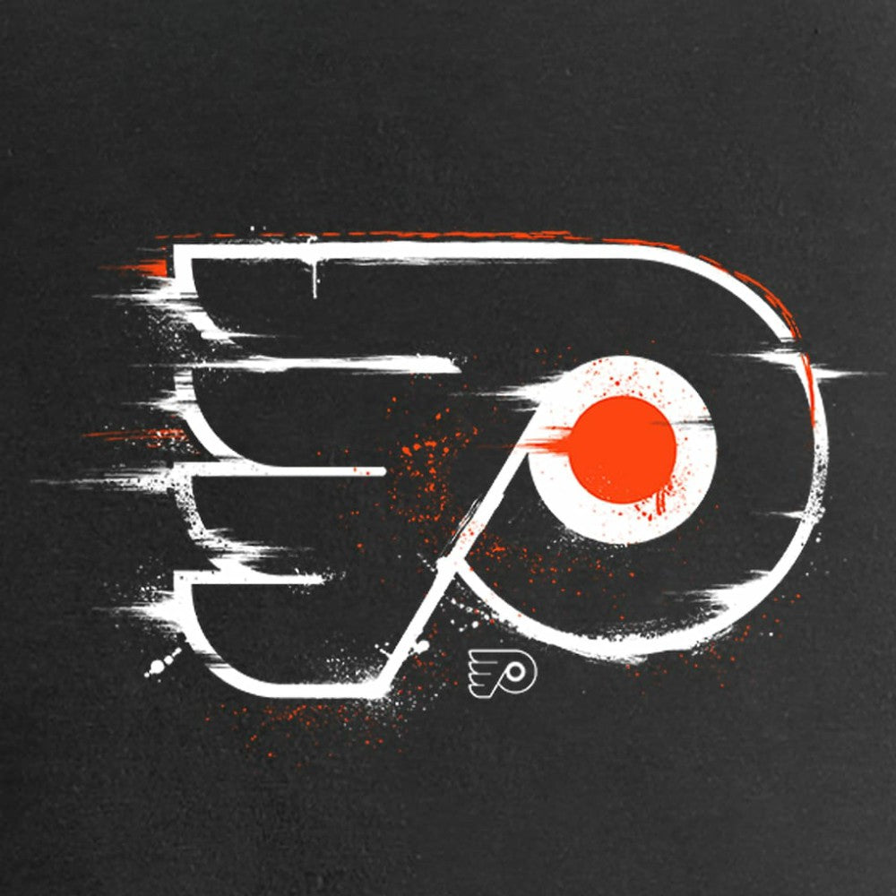 Philadelphia Flyers Women's Splatter Logo V-Neck T-Shirt - Black | NHL on sale