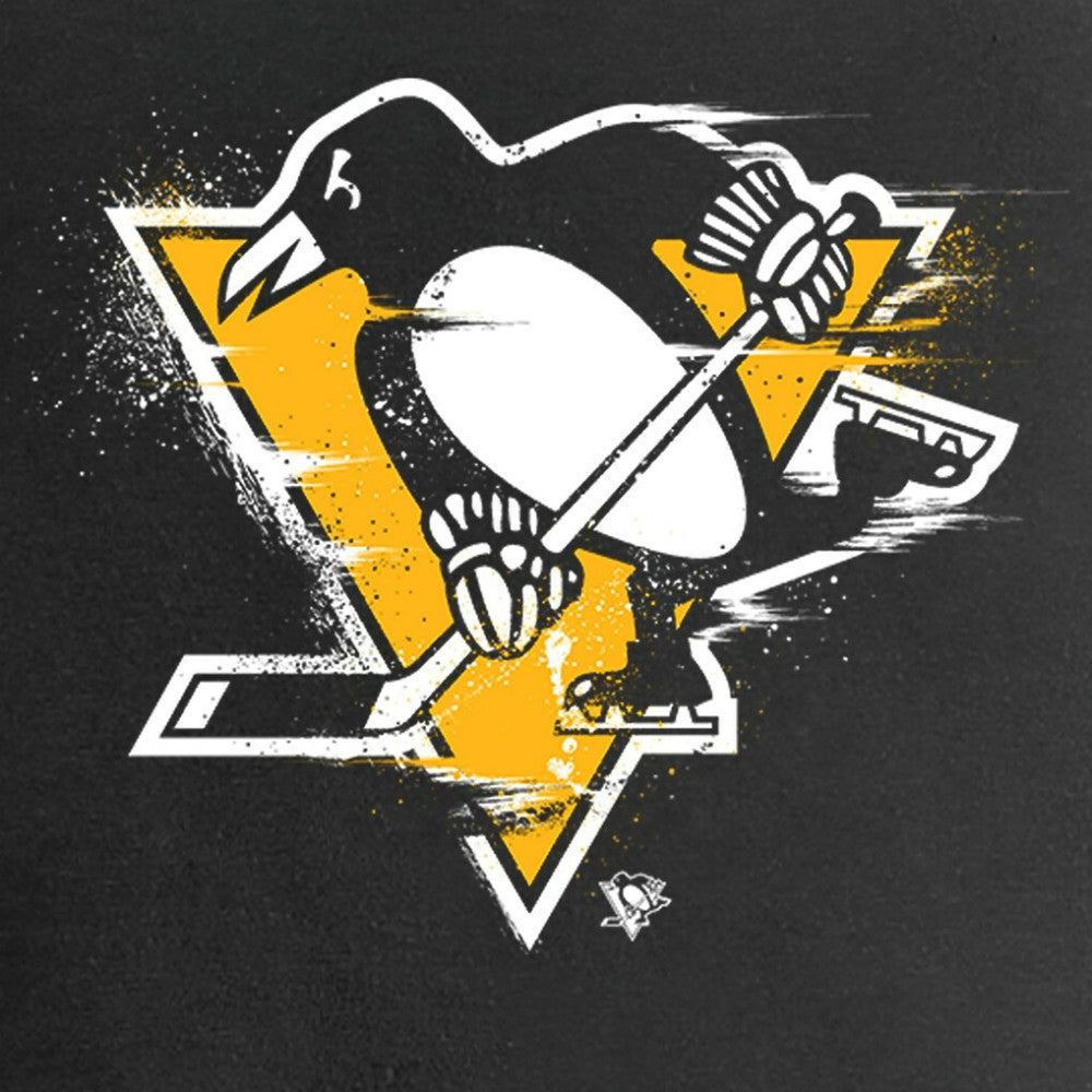 Pittsburgh Penguins Women's Splatter Logo V-Neck T-Shirt - Black | NHL on sale