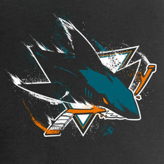 San Jose Sharks Women's Splatter Logo V-Neck T-Shirt - Black | NHL near me