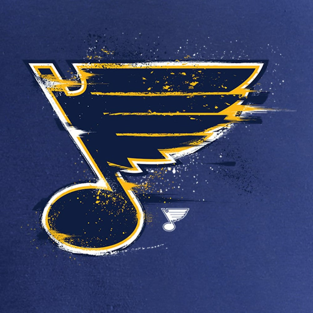 St. Louis Blues Women's Splatter Logo V-Neck T-Shirt - Royal | NHL on sale