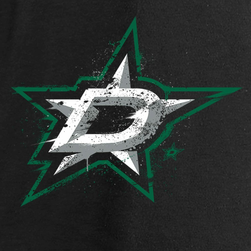 Dallas Stars Women's Splatter Logo V-Neck Long Sleeve T-Shirt - Black | NHL discount