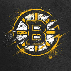 Boston Bruins Splatter Logo Pullover Hoodie - Black | NHL discount